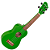 Ukulele Soprano Acústico Nylon Marquês UKS-242 GR AC Verde Fosco com Corpo em Sapele - Imagem 1