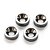Bucha Trocolos Cromada 12mm de Diametro 4Pc Spirit JTS-CR - Imagem 1