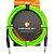 Cabo para Instrumento HAYONIK Player P10 x P10 3m Verde - Imagem 1