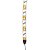 Correia Para Instrumentos Fender Nylon Monograma Branca Logo Marrom - Imagem 1