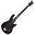 Contrabaixo Schecter Johnny Christ SBK Satin Black com Corpo em Ash Braço Maple Bolt-on Perfil Escala em Ébano com 21 Narrow X-Jumbo Frets Captadores EMG MMCS Eletrônica Ativa EMG 2 Banda Ponte Schecter Custom Bass 213 - Imagem 1
