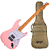 Guitarra Seizi Fun Vintage Budokan HSS Shell Pink Captadores Chidori HSS Ponte Tremolo e Bag 10361260 - Imagem 1