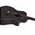 Violão Acústico Schecter Deluxe Satin See Thru Black com Tampo Spruce Fundo e Laterais Mogno Braço Mogno Set-Neck Dovetail Perfil Thin Escala Pau-Rosa com 20 Trastes Médios Nut Osso e Ponte Pau-Rosa 3716 - Imagem 2