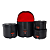 Case para Bateria Gator GPC Rockpackset 10/12/16/22 com Estrutura Rotomoldada Ultra Resistente Interior Acolchoado em Microveludo Vermelho Design Empilhável com Gator Grooves Alças Ergonômicas e Cintas de Alta Tensão - Imagem 4