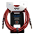 Cabo Seizi Cable Energy P10 x P10 Red Black 3m para Guitarra Violão Contrabaixo Ukulele 10361014 - Imagem 1