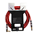Cabo Seizi Cable Energy P10 x P10L Red Black 6m para Guitarra Violão Contrabaixo Ukulele 10361017 - Imagem 2