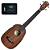 Ukulele Tenor Eletroacústico Seizi Maui Plus Pineapple Tenor Sapele Nut e Rastilho em Osso Roseta e Friso em Abalone e Bag Deluxe 10360366 - Imagem 2