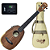 Ukulele Tenor Eletroacústico Seizi Bora Bora Plus Pineapple Tenor Koa Nut e Rastilho em Osso Roseta e Friso em Abalone e Bag Deluxe 10360369 - Imagem 1