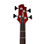 Contrabaixo Cort A4 Plus FMMH Open Pore Black Cherry com Corpo Mahogany Tampo Figured Maple Flame Captadores Bartolini MK-1 e Pré-Amplificador Ativo 3 Bandas - Imagem 4
