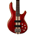 Contrabaixo Cort A4 Plus FMMH Open Pore Black Cherry com Corpo Mahogany Tampo Figured Maple Flame Captadores Bartolini MK-1 e Pré-Amplificador Ativo 3 Bandas - Imagem 2