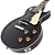 Guitarra Vintage V100P Reissued Gloss Black com Corpo Mogno Braço Mogno Escala Rosewood 22 Trastes 2 Captadores Soapbar Wilkinson Ponte TOM - Imagem 4