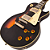 Guitarra Vintage V100 Icon Distressed Black Over Sunburst com Corpo Mogno Braço Mogno Escala Rosewood 22 Trastes 2 Humbuckers Wilkinson Ponte TOM - Imagem 2