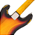 Contrabaixo Vintage V4 Icon Distressed Sunset Sunburst com Corpo Poplar Braço Maple Escala Rosewood 20 Trastes Captador Single Coil Wilkinson Ponte Wilkinson Four Saddle - Imagem 2