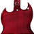 Contrabaixo Vintage VS4 Reissued Cherry Red com Corpo Mogno Braço Mogno Set Escala Rosewood 20 Trastes 2 Captadores Double Coil Wilkinson Ponte Fixed - Imagem 4