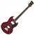Contrabaixo Vintage VS4 Reissued Cherry Red com Corpo Mogno Braço Mogno Set Escala Rosewood 20 Trastes 2 Captadores Double Coil Wilkinson Ponte Fixed - Imagem 1
