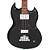 Contrabaixo Vintage VS4 Reissued Boulevard Black com Corpo Mogno Braço Mogno Set Escala Rosewood 20 Trastes 2 Captadores Double Coil Wilkinson Ponte Fixed - Imagem 2