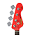 Contrabaixo Vintage VJ74 Reissued Firenze Red com Corpo Alder Braço Maple Escala Rosewood 20 Trastes 2 Single Coil Wilkinson Ponte Wilkinson Four Saddle - Imagem 3