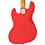 Contrabaixo Vintage VJ74 Reissued Firenze Red com Corpo Alder Braço Maple Escala Rosewood 20 Trastes 2 Single Coil Wilkinson Ponte Wilkinson Four Saddle - Imagem 4
