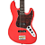Contrabaixo Vintage VJ74 Reissued Firenze Red com Corpo Alder Braço Maple Escala Rosewood 20 Trastes 2 Single Coil Wilkinson Ponte Wilkinson Four Saddle - Imagem 2