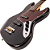 Contrabaixo Vintage VJ74 Reissued Gloss Black com Corpo Alder Braço Maple Escala Rosewood 20 Trastes 2 Single Coil Wilkinson Ponte Wilkinson Four Saddle - Imagem 2