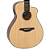 Violão Vintage Pacific Coast Natural Spruce Eletroacústico com Tampo Spruce Sólido Corpo Mogno Braço Nato Escala Techwood 20 Trastes Double T6 Piezo - Imagem 3
