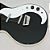 Guitarra Danelectro Stock '59 Black com Captadores Lipstick Single-Coil Corpo Shorthorn Semi-Oco e Ponte Wraparound - Imagem 2