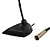 Microfone Shure MX418D/S Gooseneck Microflex 18" Cardioide com Base de Mesa Desktop Pré-amplificador Embudo Flange de Travamento Shock Mount A400SM e Windscreen de Espuma - Imagem 2