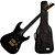 Guitarra Seizi Katana Musashi HSS Black Gold Limited com Captadores Seizi Jutsu Alnico V Ponte Tremolo e Bag 10361039 - Imagem 1