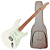 Guitarra Benson Hardy HD 901 OWT MGPG Olympic White com Captadores Wilkinson Alnico 5 Single-Coil Ponte Wilkinson Tremolo 2 Pivôs Pickguard Mint Green e Bag - Imagem 1