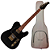 Guitarra Benson Hardy HD 905 BK BK MH Gold com Corpo Alder Braço Roasted Maple Parafusado Escala Roasted Maple 22 Trastes Captadores Wilkinson Humbucker e Bag - Imagem 1