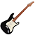 Guitarra Benson Hardy HD 901 BK APPG Black com Captadores Wilkinson Alnico 5 Single-Coil Ponte Wilkinson Tremolo 2 Pivôs Pickguard Aged Pearl e Bag - Imagem 4