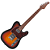 Guitarra Benson Hardy HD 905 M 3TS TT Chrome com Corpo Alder Braço Maple Parafusado Escala Maple 22 Trastes Captadores Wilkinson HS e Bag - Imagem 4