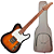 Guitarra Benson Hardy HD T 904 2TS AW Gold 2-Tone Sunburst com Corpo Alder Braço Roasted Maple Parafusado Escala Roasted Maple 22 Trastes 2 Captadores Single Coil Wilkinson Alnico e Bag - Imagem 1