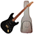 Guitarra Benson Hardy HD 901 BK Gold Black com Captadores Wilkinson Alnico 5 Single-Coil Ponte Wilkinson Tremolo 2 Pivôs Pickguard Black Hardware Gold e Bag - Imagem 1