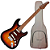 Guitarra Benson Hardy HD 901 3TS TTPG 3 Tone Sunburst com Captadores Wilkinson Alnico 5 Single-Coil Ponte Wilkinson Tremolo 2 Pivôs Pickguard Tortoise e Bag - Imagem 1