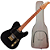 Guitarra Benson Hardy HD 904 BK BK Gold Black com Corpo Alder Braço Roasted Maple Parafusado Escala Roasted Maple 22 Trastes 2 Captadores Single Coil Wilkinson Alnico e Bag - Imagem 1