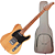 Guitarra Benson Hardy HD 904 N BKPG Natural com Corpo Alder Braço Roasted Maple Parafusado Escala Roasted Maple 22 Trastes 2 Captadores Single Coil Wilkinson Alnico e Bag - Imagem 1