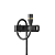 Microfone Shure MX150B/C-TQG Lapela Subminiatura Cardioide Condensador Preto com Cabo Kevlar Conector TA4F TQG Presilha Dupla e Windscreens - Imagem 1