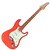 Guitarra Benson Hardy HD 901 FRD MGPG Fiesta Red com Captadores Wilkinson Alnico 5 Single-Coil Ponte Wilkinson Tremolo 2 Pivôs Pickguard Mint Green e Bag - Imagem 4