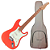 Guitarra Benson Hardy HD 901 FRD MGPG Fiesta Red com Captadores Wilkinson Alnico 5 Single-Coil Ponte Wilkinson Tremolo 2 Pivôs Pickguard Mint Green e Bag - Imagem 1