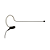 Microfone Shure MX153B/O-TQG Earset Omnidirecional Subminiatura Preto com Gooseneck Flexível Conector TA4F TQG Cabo Kevlar Presilha e 3 Windscreens - Imagem 1