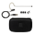 Microfone Shure MX153B/O-TQG Earset Omnidirecional Subminiatura Preto com Gooseneck Flexível Conector TA4F TQG Cabo Kevlar Presilha e 3 Windscreens - Imagem 3