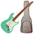 Guitarra Benson Hardy HD 901 SFG MGPG Surf Green com Captadores Wilkinson Alnico 5 Single-Coil Ponte Wilkinson Tremolo 2 Pivôs Pickguard Mint Green e Bag - Imagem 1
