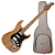 Guitarra Benson Hardy HD 902 N BKPG Black com Captadores Wilkinson Alnico 5 HSS Ponte Wilkinson Tremolo 2 Pivôs Pickguard Black e Bag - Imagem 1