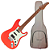 Guitarra Benson Hardy HD 902 FRD MGPG Fiesta Red com Captadores Wilkinson Alnico 5 HSS Ponte Wilkinson Tremolo 2 Pivôs Pickguard Mint Green e Bag - Imagem 1