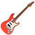 Guitarra Benson Hardy HD 902 FRD MGPG Fiesta Red com Captadores Wilkinson Alnico 5 HSS Ponte Wilkinson Tremolo 2 Pivôs Pickguard Mint Green e Bag - Imagem 4