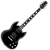 Guitarra Michael Oldflame GMG800 BLK Black com Corpo Poplar Braço Maple Colado Escala Purple Heart 22 Trastes 2 Humbuckers Cerâmicos Ponte Tune-o-Matic - Imagem 1