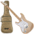 Guitarra Seizi Fun Katana Musashi HSS Maple Lefty Desert Gold Sparkle Canhoto com Captadores Seizi Chidori HSS Ponte Tremolo e Bag 10361161 - Imagem 1