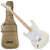 Guitarra Seizi Fun Katana Musashi HSS Maple Lefty Snow White Sparkle Canhoto com Captadores Seizi Chidori HSS Ponte Tremolo e Bag 10361162 - Imagem 1