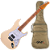 Guitarra Seizi Fun Vintage Budokan HSS Light Cream com Captadores Seizi Chidori HSS Ponte Tremolo e Bag 10361263 - Imagem 1